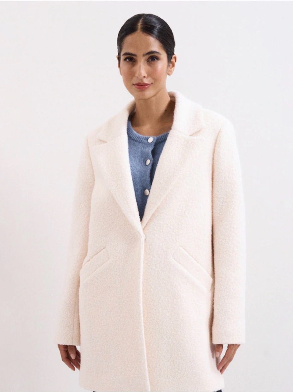 Ralph Lauren Cream Teddy Jacket - Picture 2 of 8